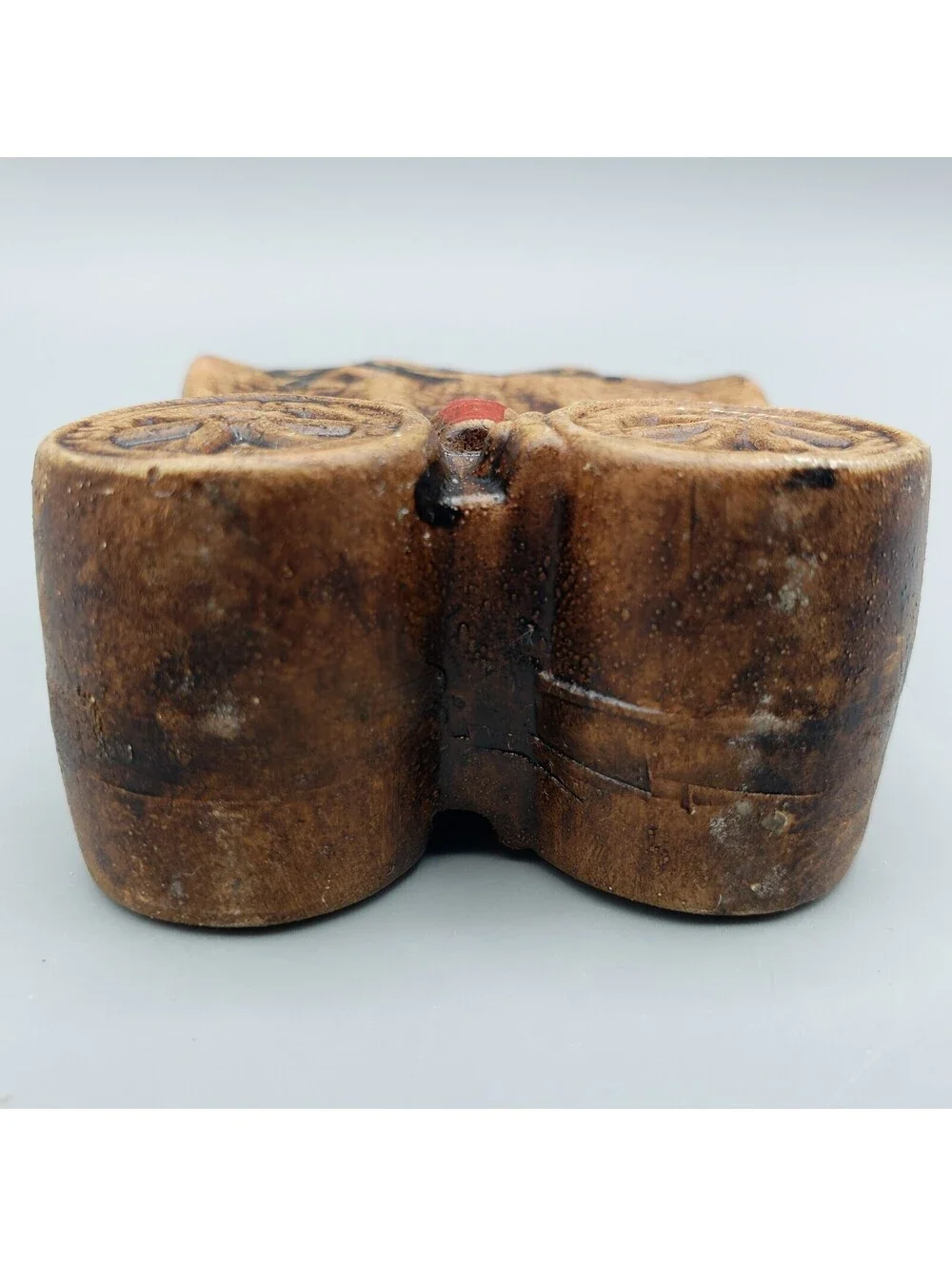 Vintage Ceramic Toothpick Holder Covered Wagon Souvenir Reno Nevada